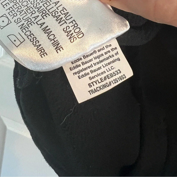 Eddie Bauer Black Shaded Crosshatch Softshell Zip Up Jacket Large - Picture 9 of 12